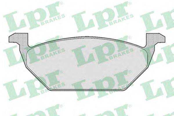 LPR 05P668 Комплект гальмівних колодок, дискове гальмо