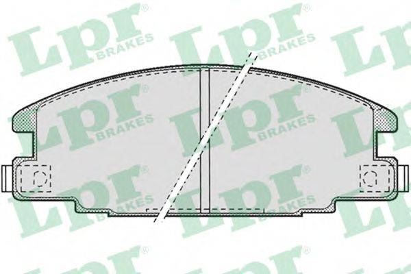 LPR 05P685 Комплект гальмівних колодок, дискове гальмо