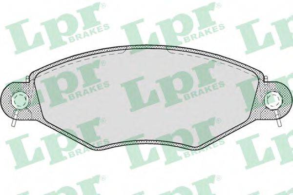 LPR 05P708 Комплект гальмівних колодок, дискове гальмо