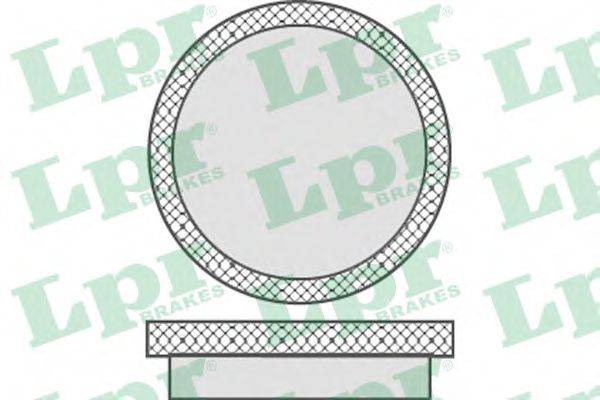 LPR 05P746 Комплект гальмівних колодок, дискове гальмо