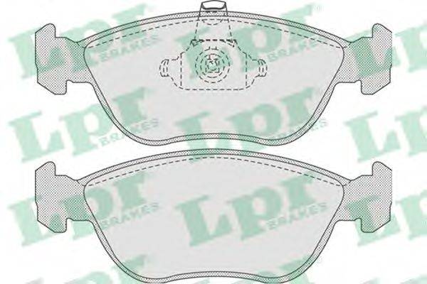 LPR 05P827 Комплект гальмівних колодок, дискове гальмо