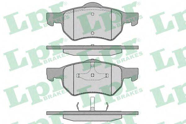 LPR 05P841 Комплект гальмівних колодок, дискове гальмо