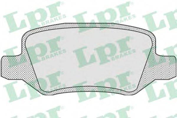 LPR 05P850 Комплект гальмівних колодок, дискове гальмо