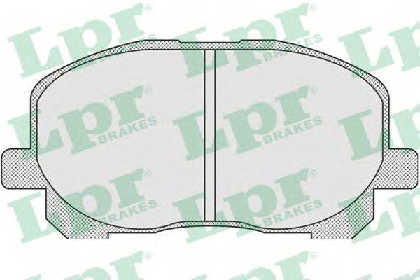 LPR 05P904 Комплект гальмівних колодок, дискове гальмо