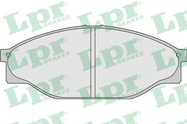 LPR 05P927 Комплект гальмівних колодок, дискове гальмо