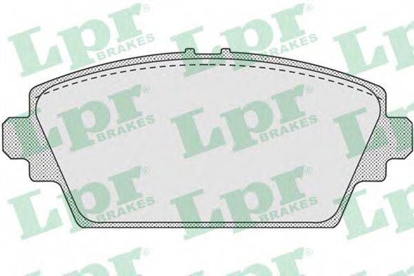 LPR 05P940 Комплект гальмівних колодок, дискове гальмо