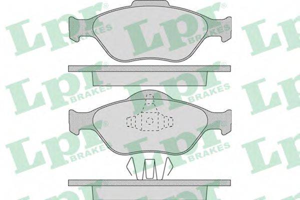 LPR 05P949 Комплект гальмівних колодок, дискове гальмо