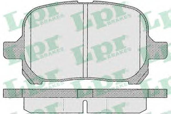 LPR 05P953 Комплект гальмівних колодок, дискове гальмо