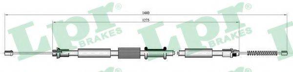 LPR C0342B Трос, стоянкова гальмівна система