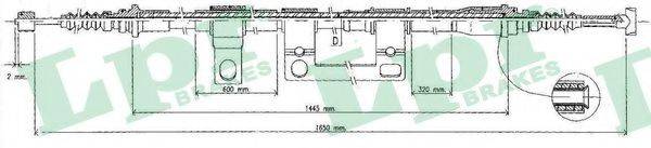 LPR C0395B Трос, стоянкова гальмівна система