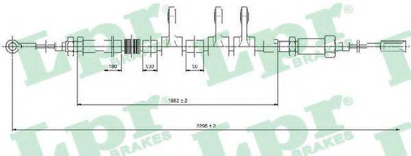 LPR C0984B Трос, стоянкова гальмівна система