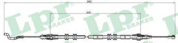 LPR C1038B Трос, стоянкова гальмівна система