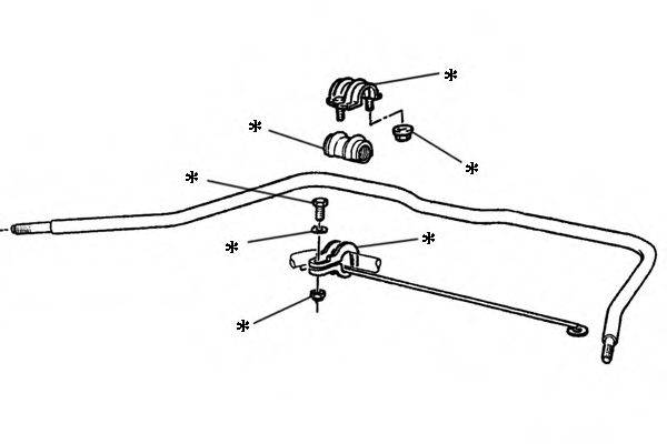 OCAP 0902223 Ремкомплект, сполучна тяга стабілізатора