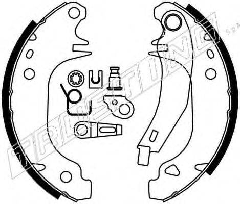 TRUSTING 022031K Комплект гальмівних колодок