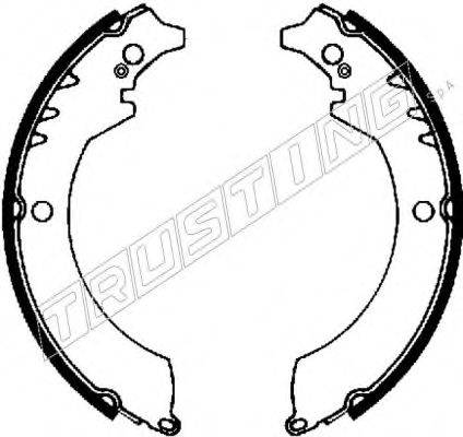 TRUSTING 026335 Комплект гальмівних колодок
