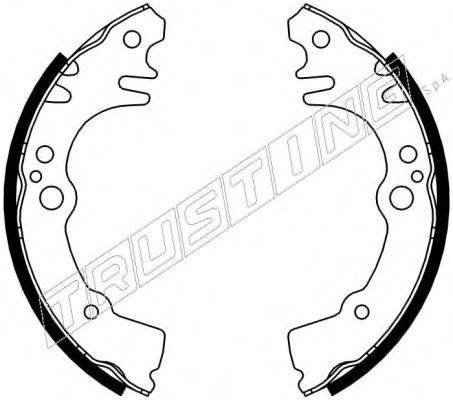 TRUSTING 026350 Комплект гальмівних колодок