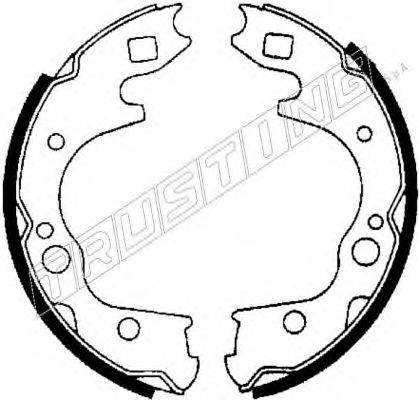 TRUSTING 049139 Комплект гальмівних колодок