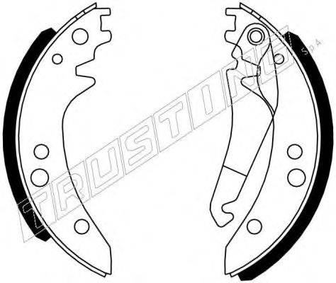 TRUSTING 052125 Комплект гальмівних колодок