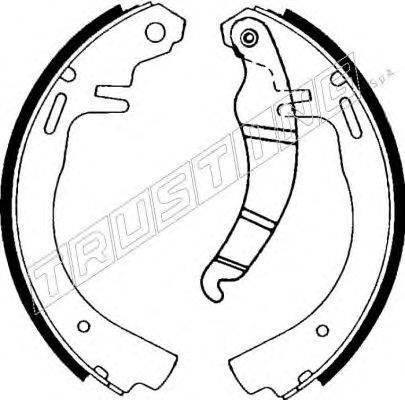 TRUSTING 073149 Комплект гальмівних колодок