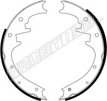 TRUSTING 088224 Комплект гальмівних колодок