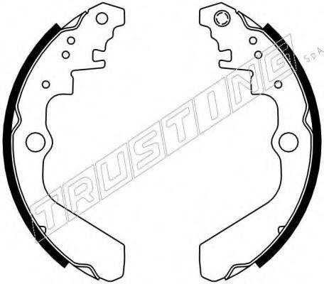 TRUSTING 111247 Комплект гальмівних колодок