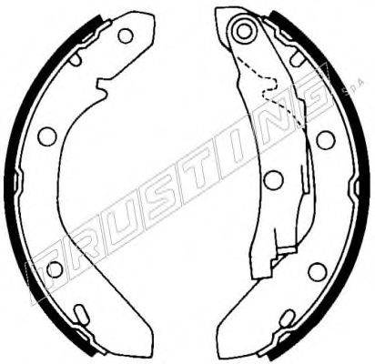 TRUSTING 124261 Комплект гальмівних колодок