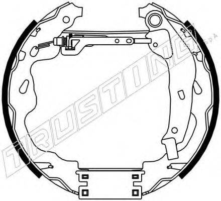 TRUSTING 6309 Комплект гальмівних колодок