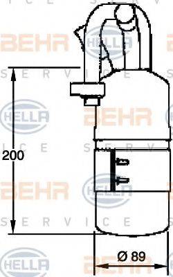 HELLA 8FT351335121 Осушувач, кондиціонер