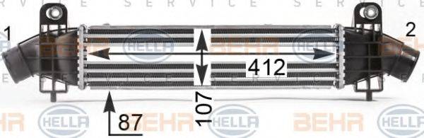 HELLA 8ML376700731 Інтеркулер