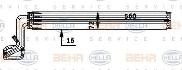 HELLA 8MO376726311 Олійний радіатор, рульове керування
