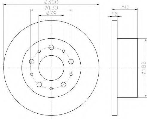 HELLA 8DD355113731 гальмівний диск