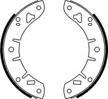 HELLA 8DB355000341 Комплект гальмівних колодок
