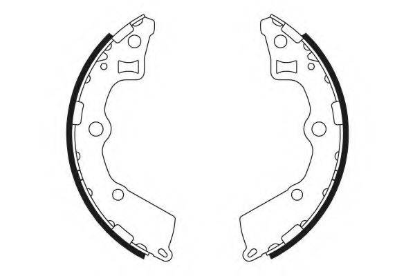 HELLA 8DB355000411 Комплект гальмівних колодок