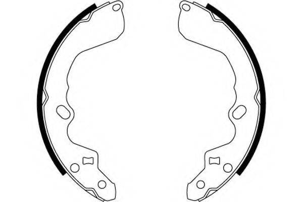 HELLA 8DB355000511 Комплект гальмівних колодок