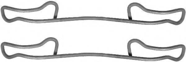 HELLA 8DZ355201241 комплект приладдя, гальмівний супорт