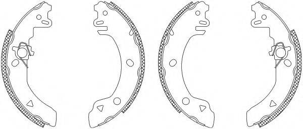 HELLA 8DB355003131 Комплект гальмівних колодок