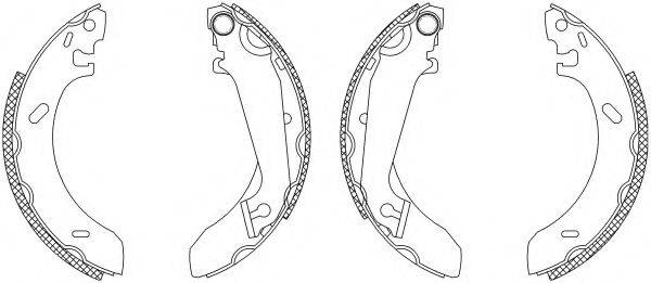 HELLA 8DB355003311 Комплект гальмівних колодок
