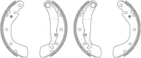 HELLA 8DB355003261 Комплект гальмівних колодок