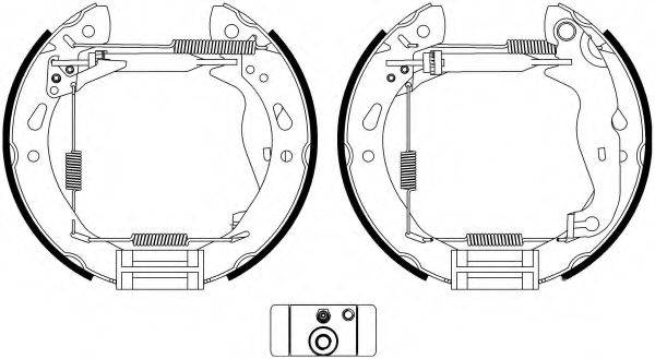 HELLA 8DB355022921 Комплект гальмівних колодок