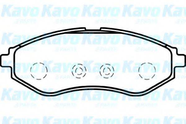 KAVO PARTS BP1008 Комплект гальмівних колодок, дискове гальмо