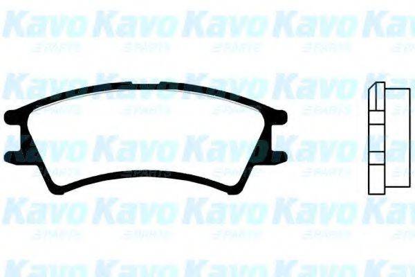 KAVO PARTS BP3008 Комплект гальмівних колодок, дискове гальмо