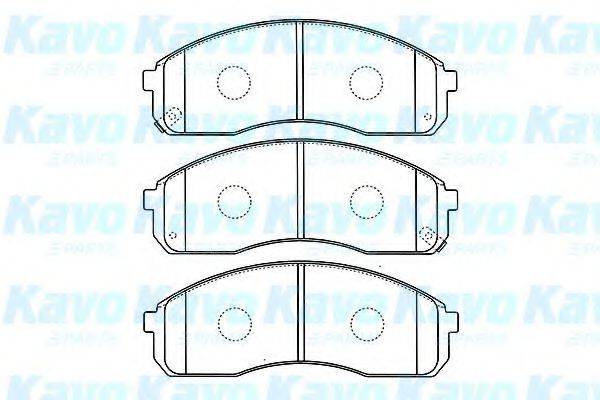 KAVO PARTS BP4008 Комплект гальмівних колодок, дискове гальмо