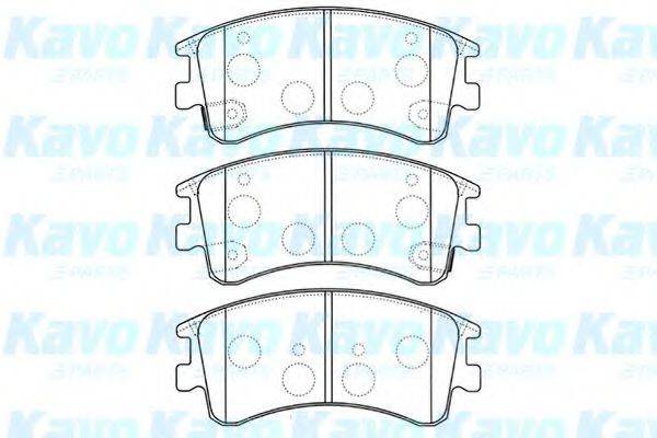 KAVO PARTS BP4551 Комплект гальмівних колодок, дискове гальмо
