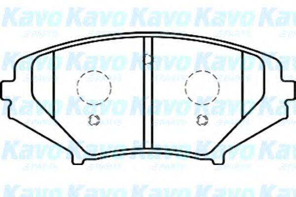 KAVO PARTS BP4558 Комплект гальмівних колодок, дискове гальмо
