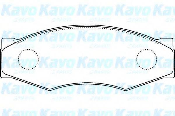 KAVO PARTS BP6505 Комплект гальмівних колодок, дискове гальмо