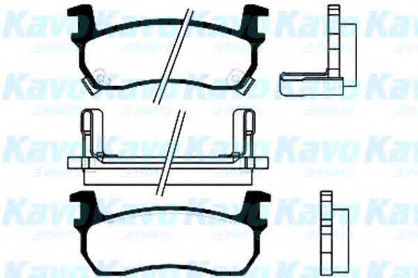 KAVO PARTS BP6519 Комплект гальмівних колодок, дискове гальмо