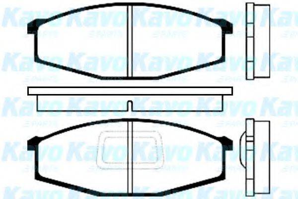 KAVO PARTS BP6537 Комплект гальмівних колодок, дискове гальмо