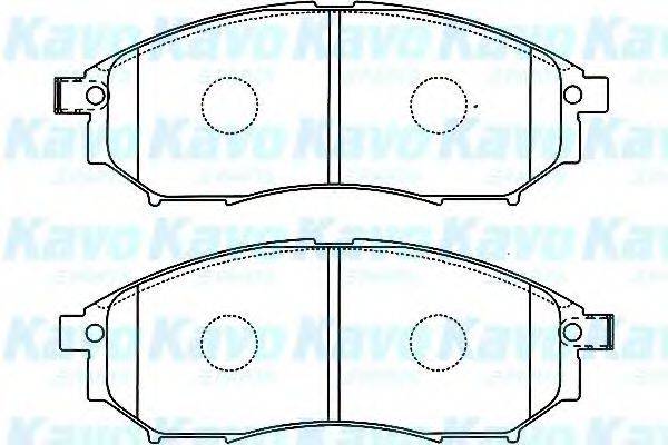 KAVO PARTS BP6583 Комплект гальмівних колодок, дискове гальмо