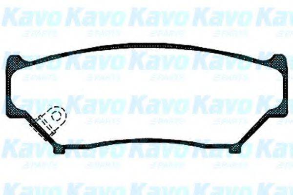 KAVO PARTS BP8509 Комплект гальмівних колодок, дискове гальмо