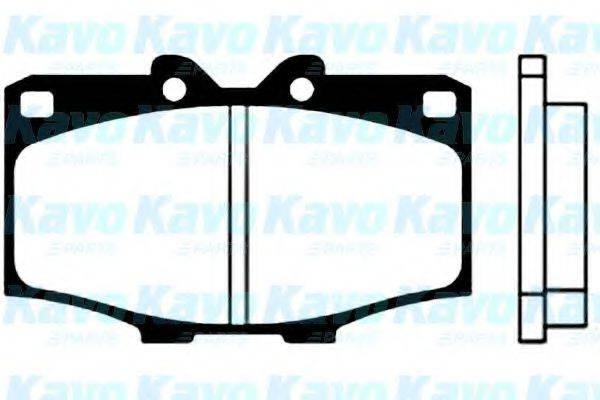 KAVO PARTS BP9000 Комплект гальмівних колодок, дискове гальмо